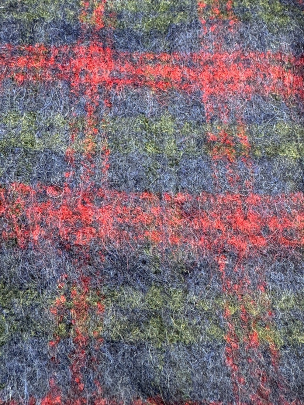Talbots Wool Alpaca Blend Plaid Red Green Blue Straight Academia Mini Skirt 16 - Picture 13 of 15